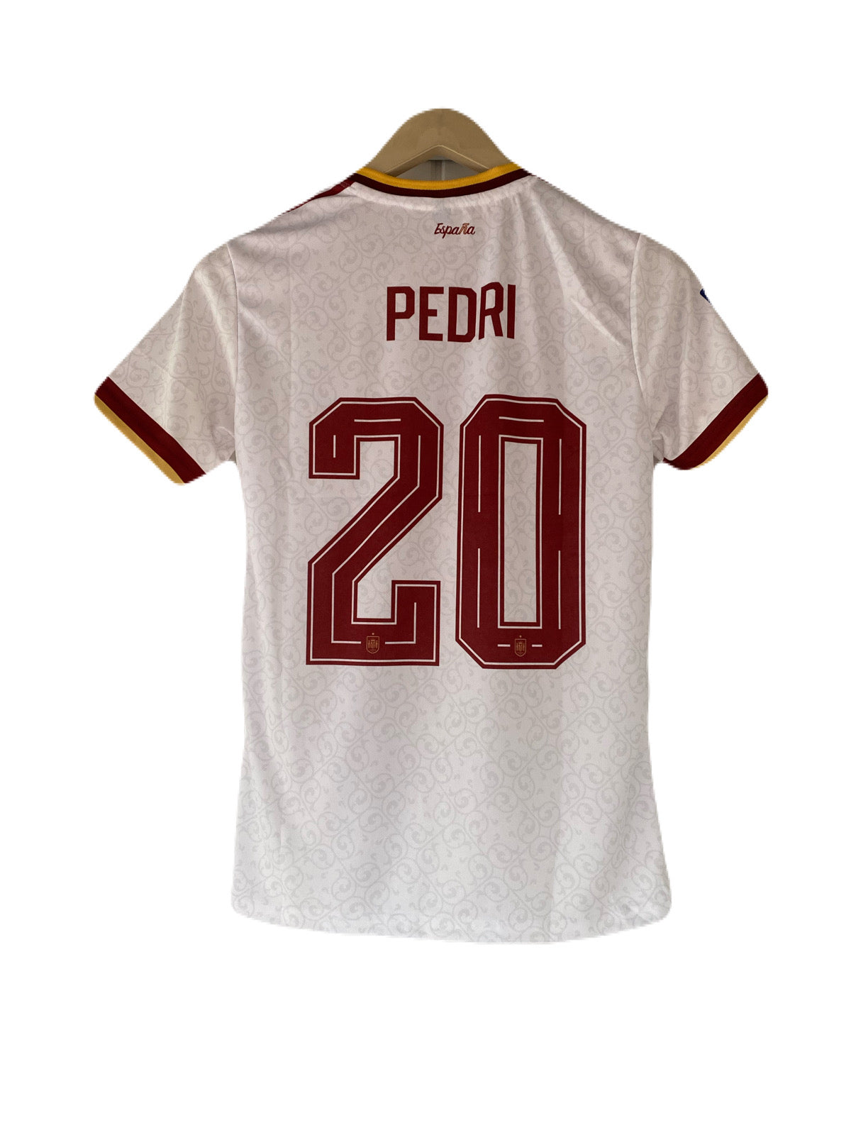 Pedri Spain 2026 World Cup Home Half Sleeve crew neck embroidery Jersey -