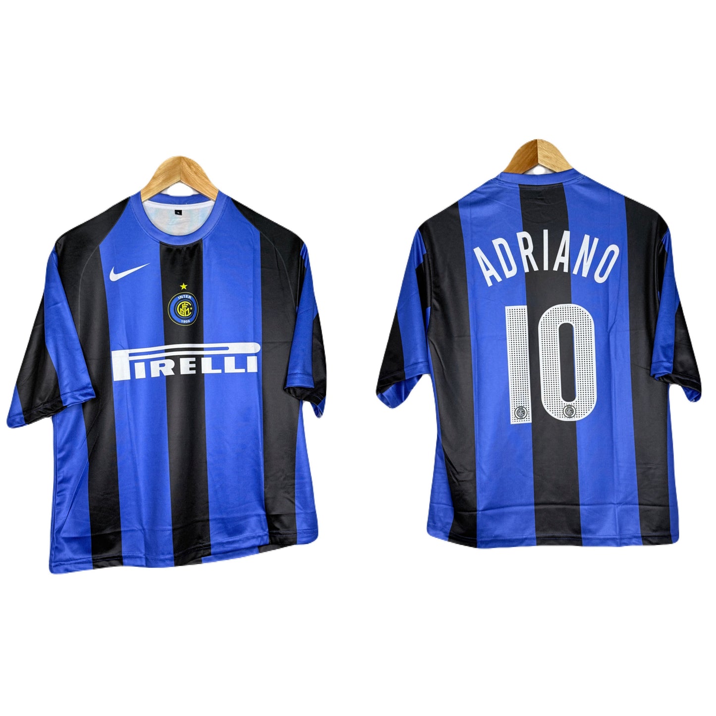 Inter Milan 2004-05 Home Kit Adriano Five Sleeve - bmg store