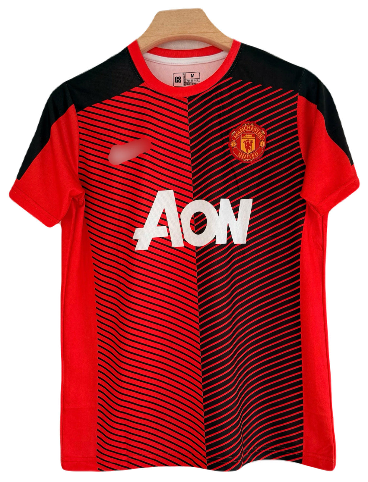 Manchester United plain back Half Sleeve embroidery jersey - P2179