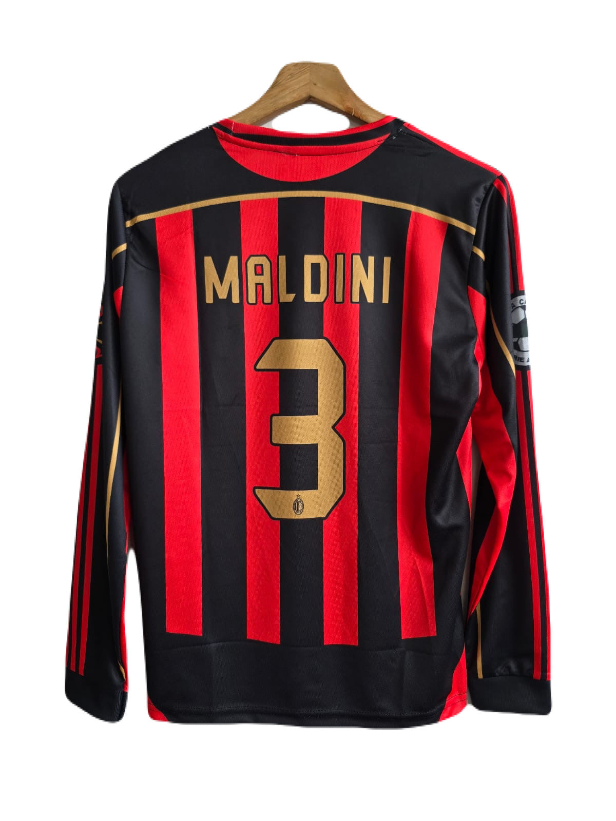 Ac milan 2006/07 home jersey maldini full sleeve - P1033