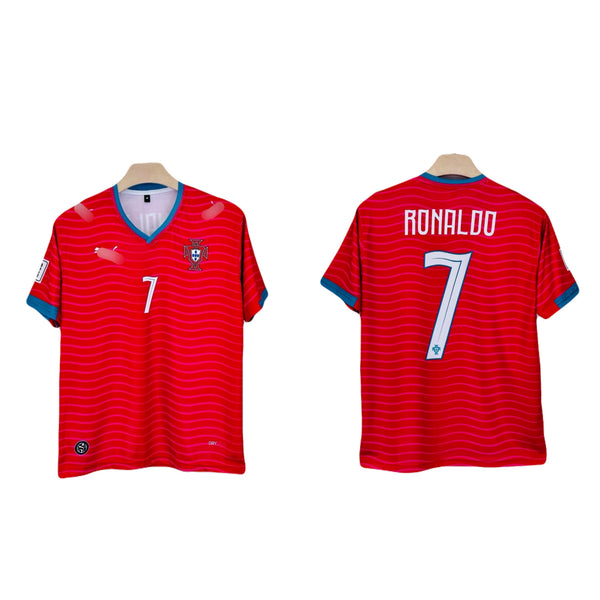 Ronaldo Portugal 2026 World Cup Home Kit  Half Sleeve sublimation -