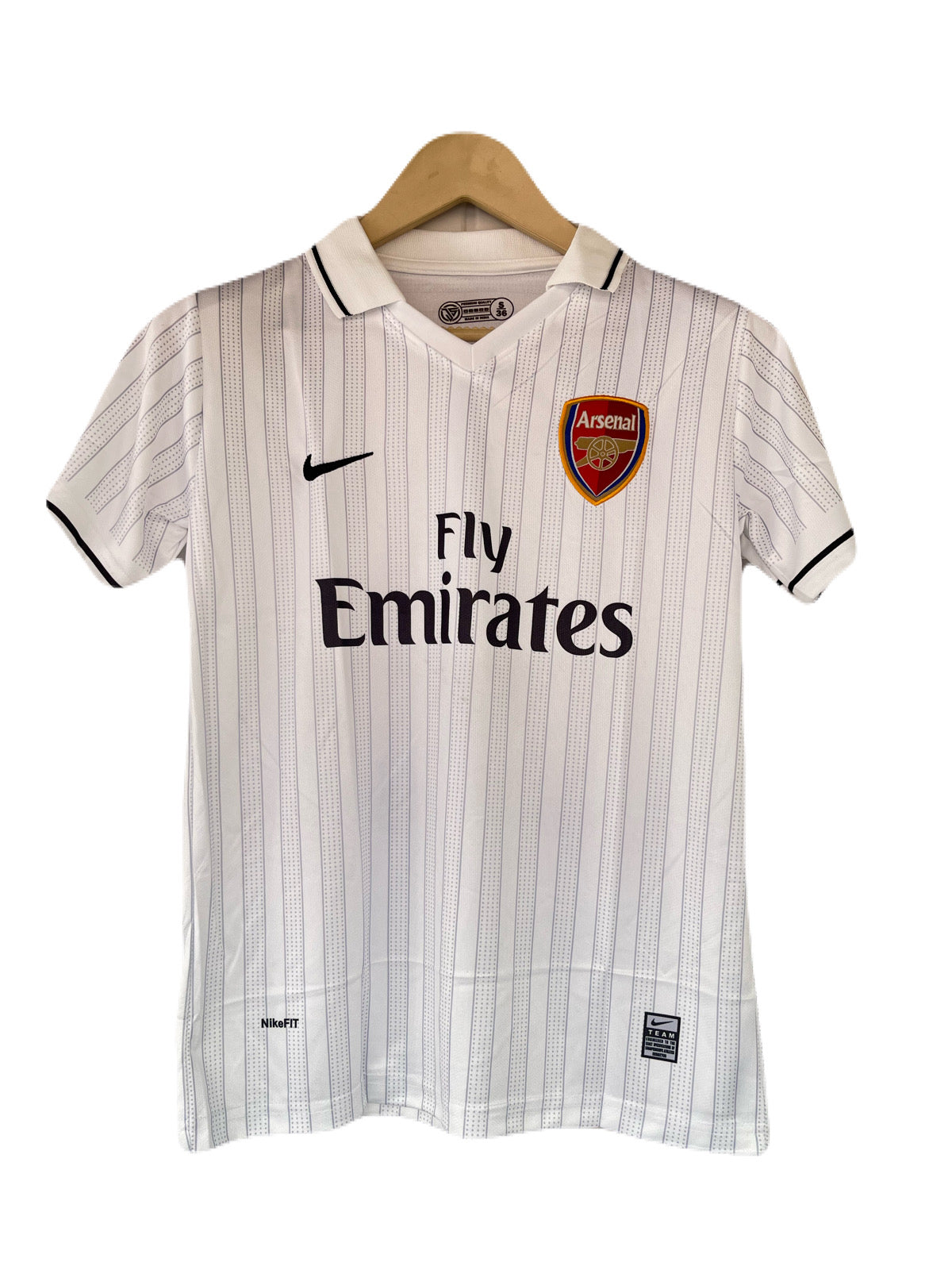 Arsenal 2006-2007 Arshavin Away  kit Half Sleeve collar Embroidery - P1560