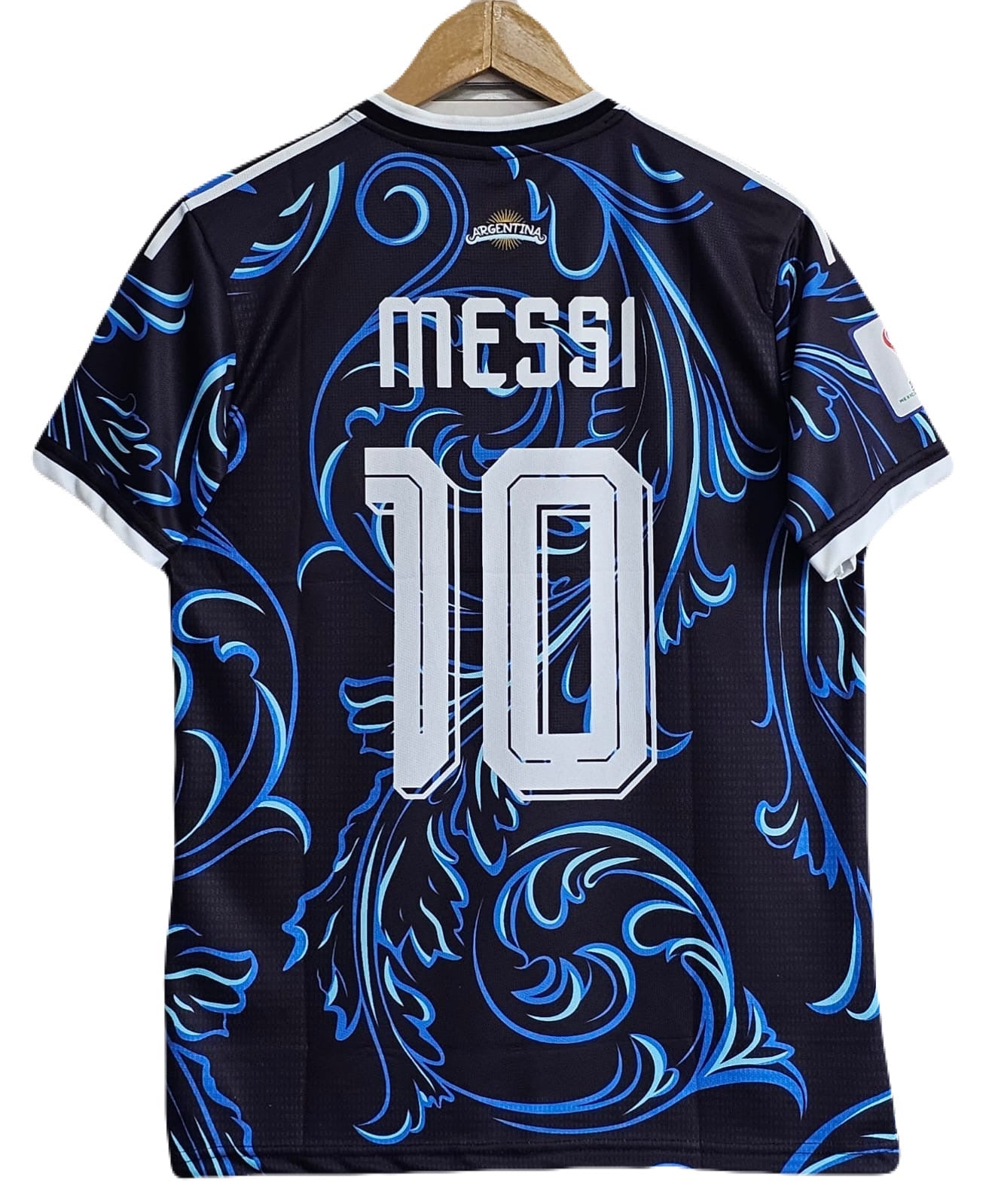 Argentina 2026 Worldcup messi Away Half Sleeve Trio Embroidery crew neck Jersey -P1678