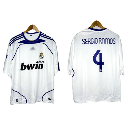 Real Madrid 2007 Home Kit Ramos Five Sleeve - bmg store