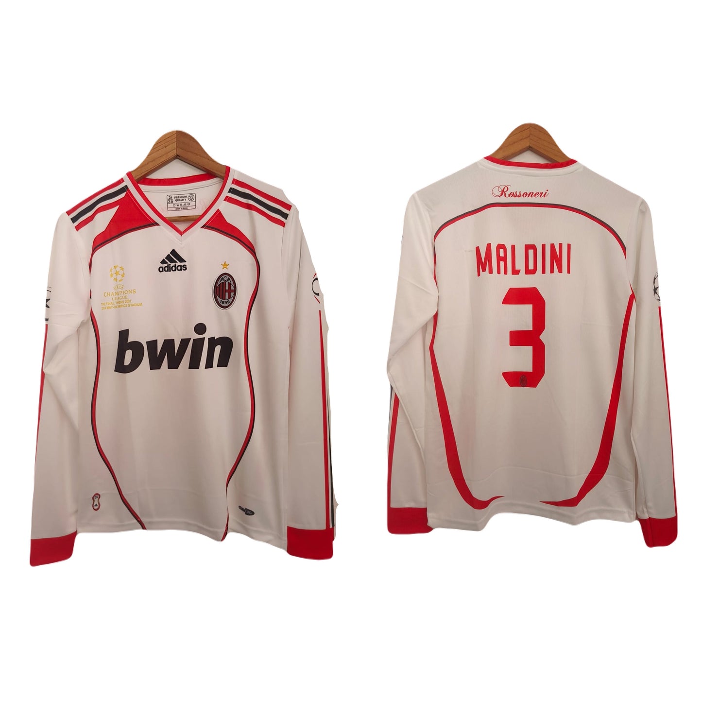 AC MILAN FULL SLEEVE  2006/07  UCL FINAL EDITION MALDINI  P284 bmg store