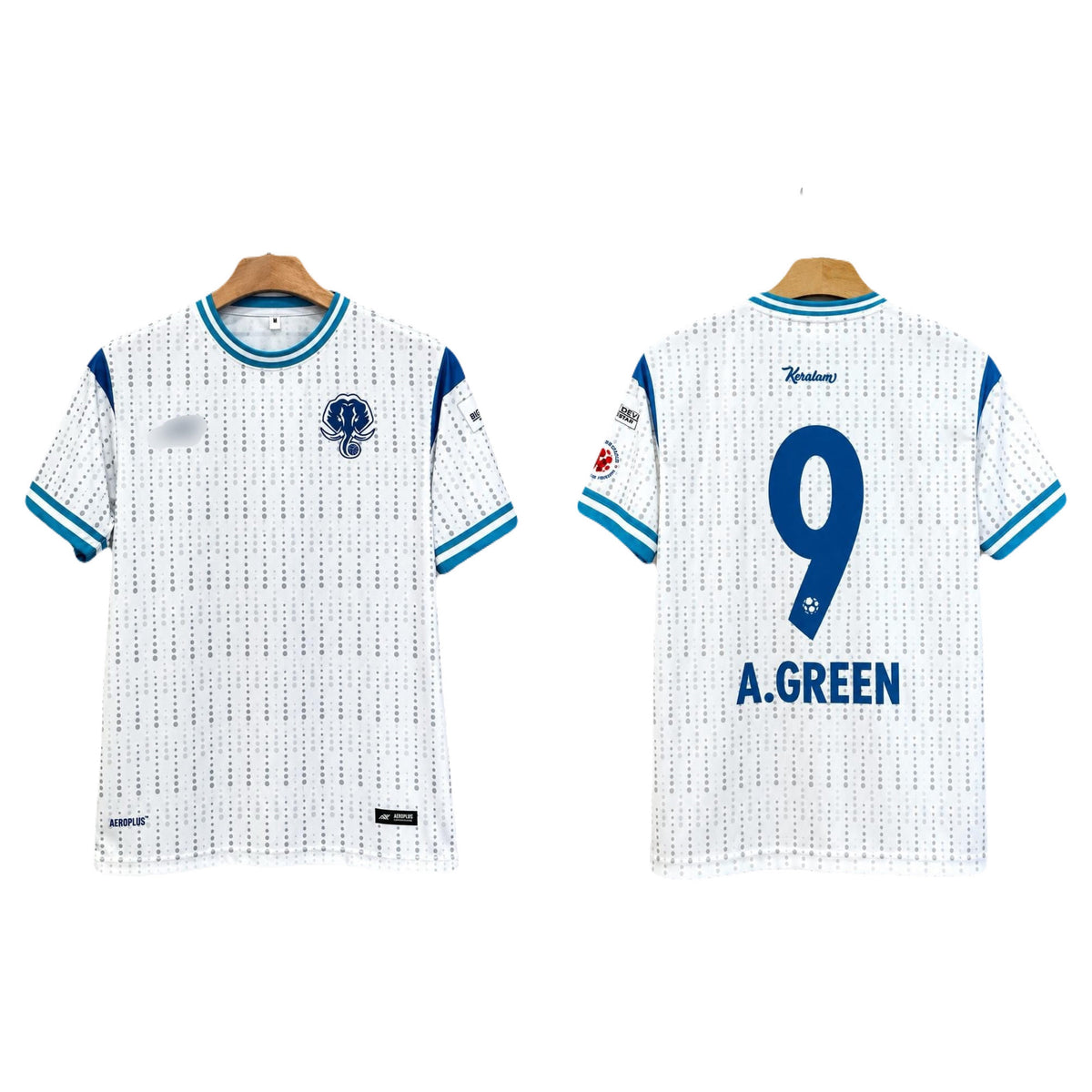 A.Green Kerala Blasters 2026-27 Away Half Sleeve Sublimation Jersey - P2825 | BMG STORE