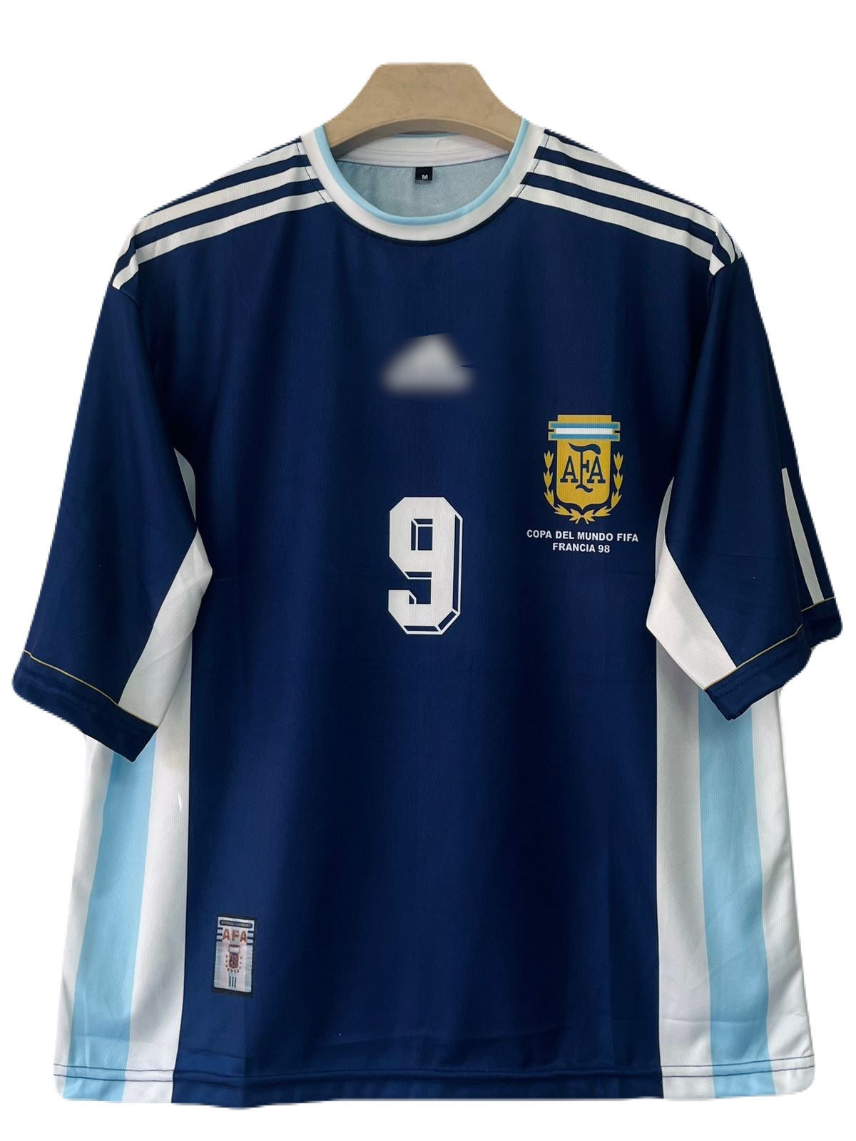 Argentina 1998 Away Kit Batistuta Five Sleeve - P640 bmg store