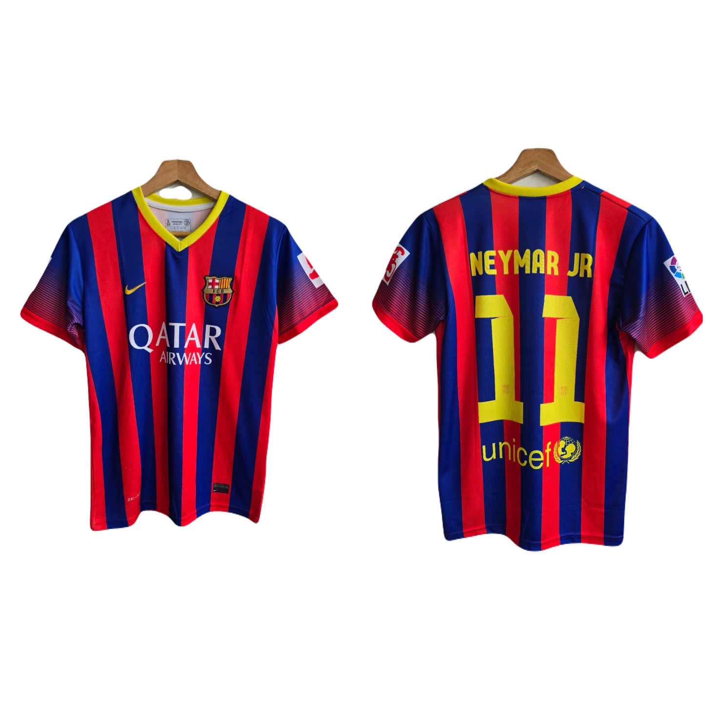Barcelona 2013/14 Home jersey neymar half sleeve  - ms retro store