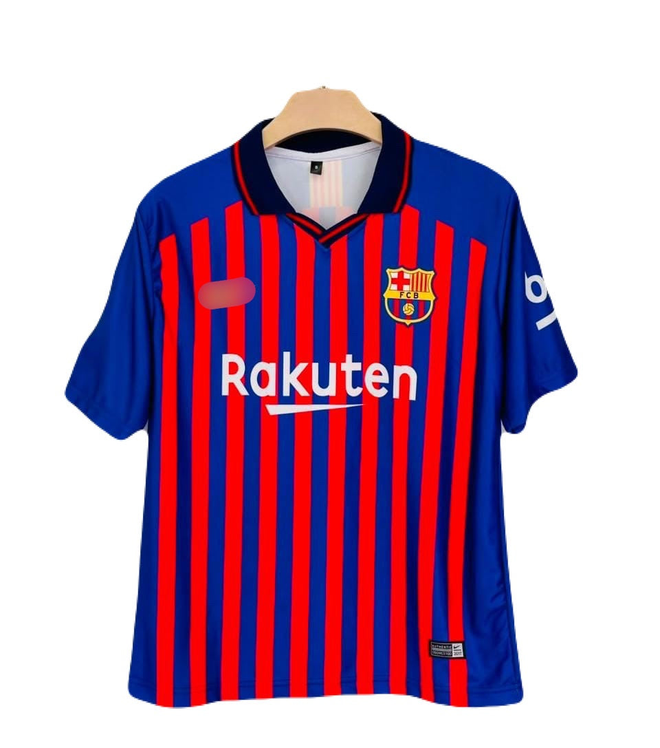 Messi Barcelona Five sleeve Collar Sublimation jersey - P2125