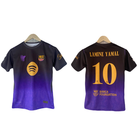 Lamine Yamal Barcelona 2026-27 Away Half Sleeve Embroidery jersey P2650 | BMG STORE