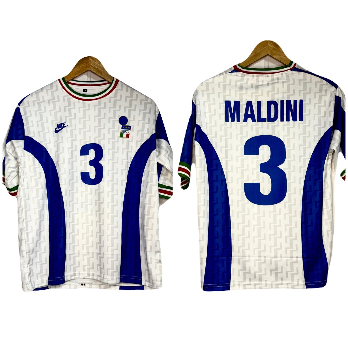 Italy 1996-97 Training Kit Maldini Five Sleeve - P720