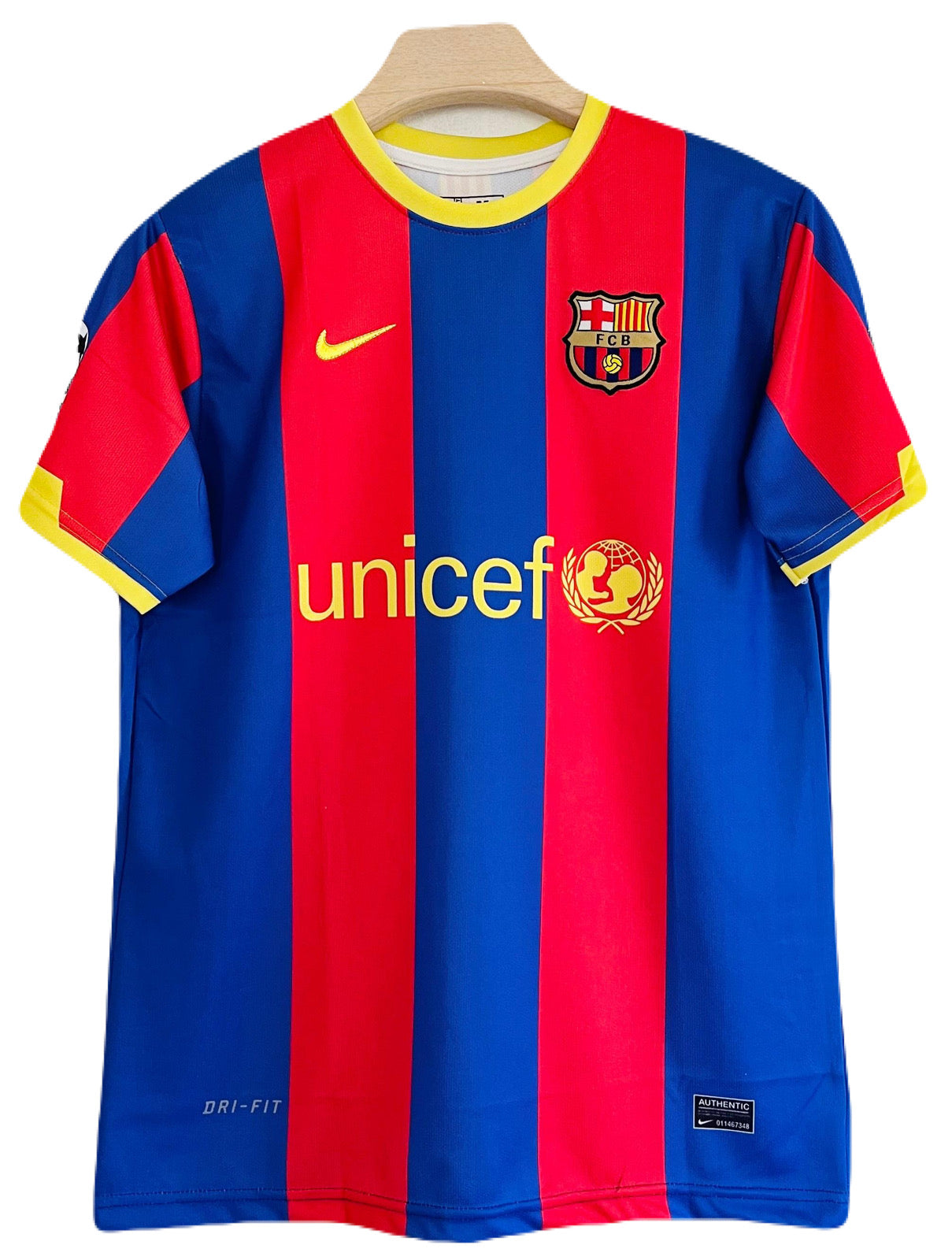 Barcelona 2011 messi half sleeve embroidery