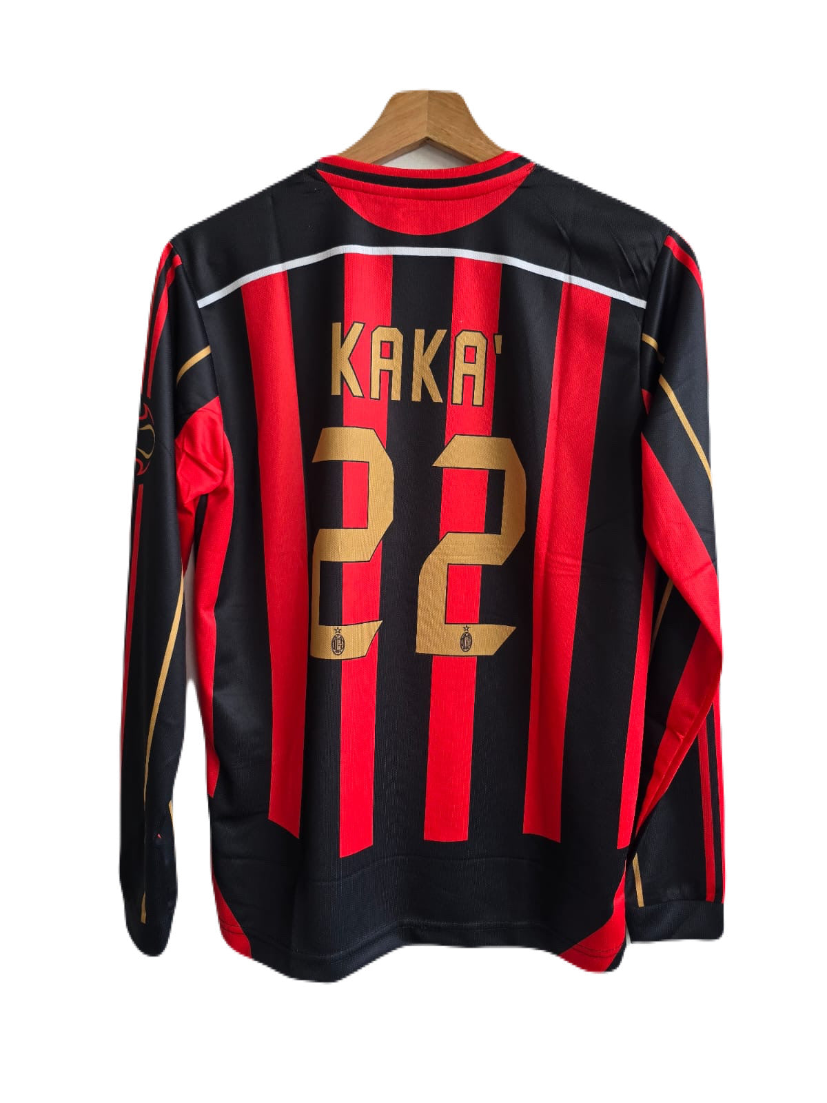 Ac milan 2006/07 home jersey kaka full sleeve P72
