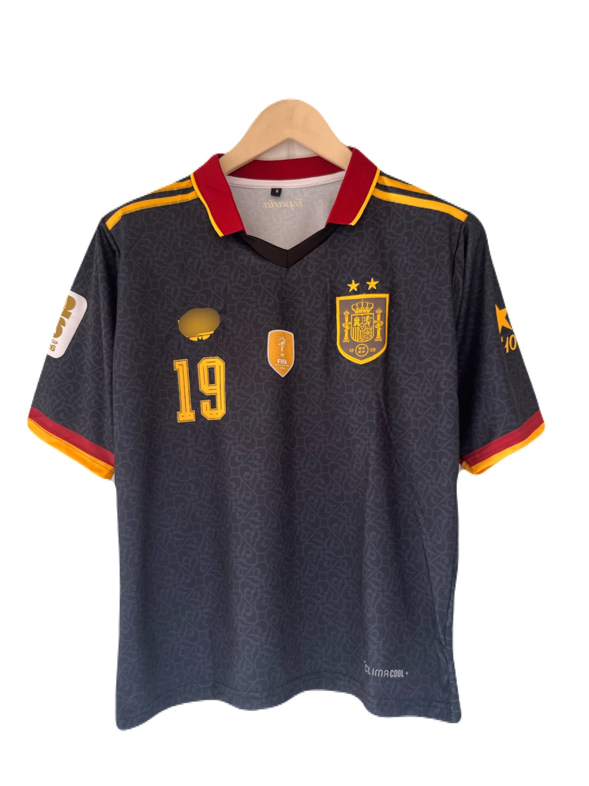 Yamal Spain 2 star Five Sleeve Collar Embroidery- P2632 | BMG STORE