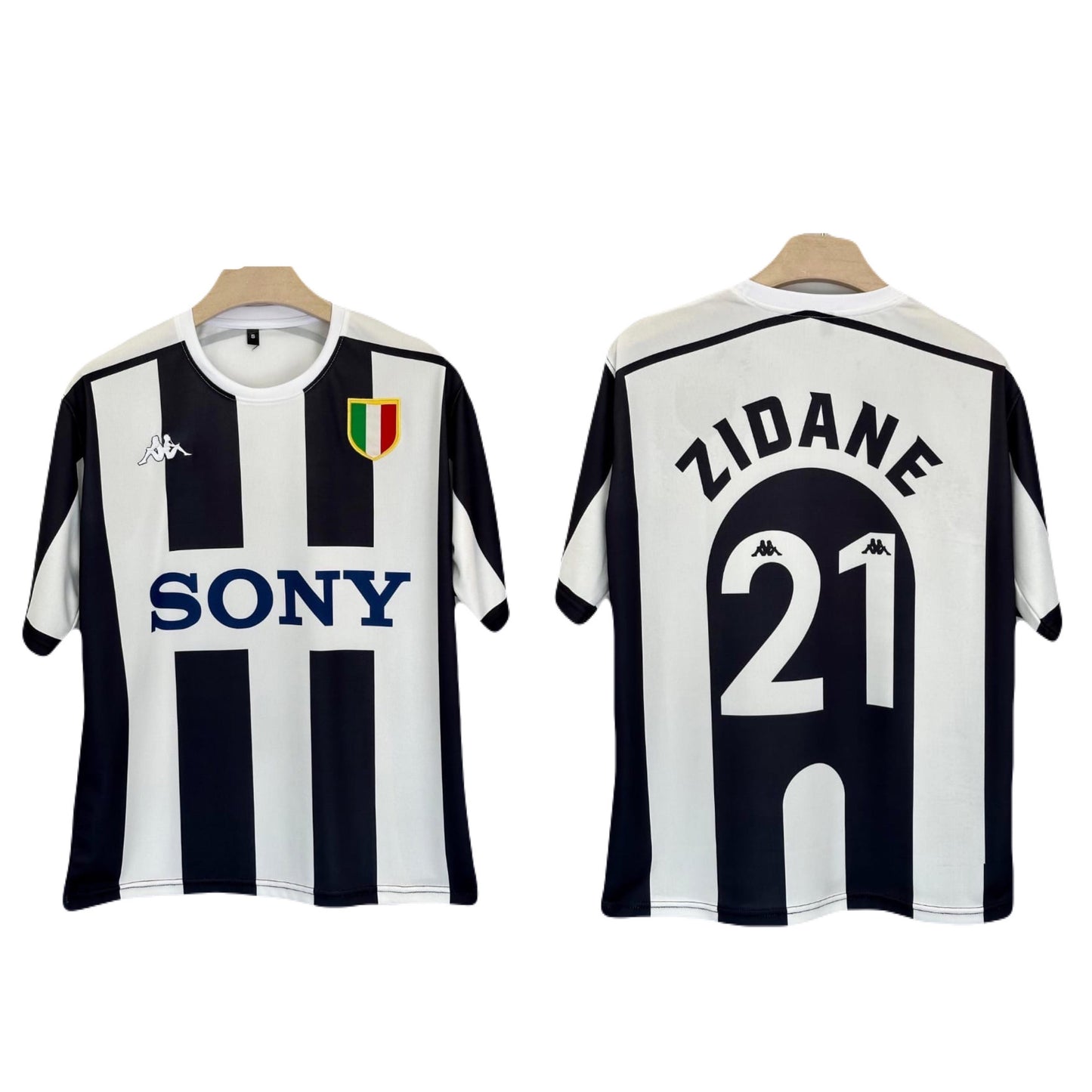 Juventus 1995-96 Home kit Zidane Embroidery Five sleeve - bmg store