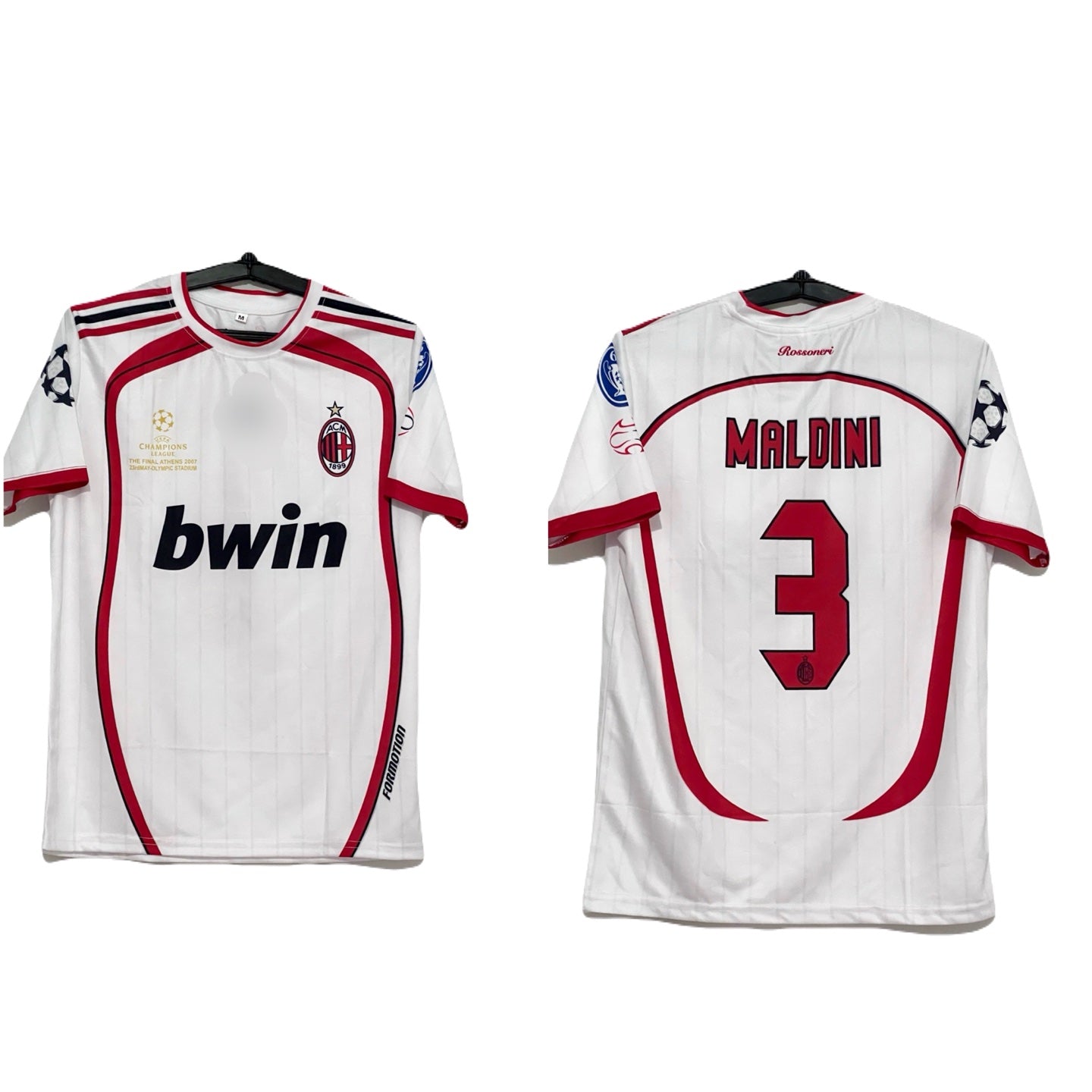 Acmilan 2007 ucl final edition MALDINI halfsleeve round neck-   P297 bmg store