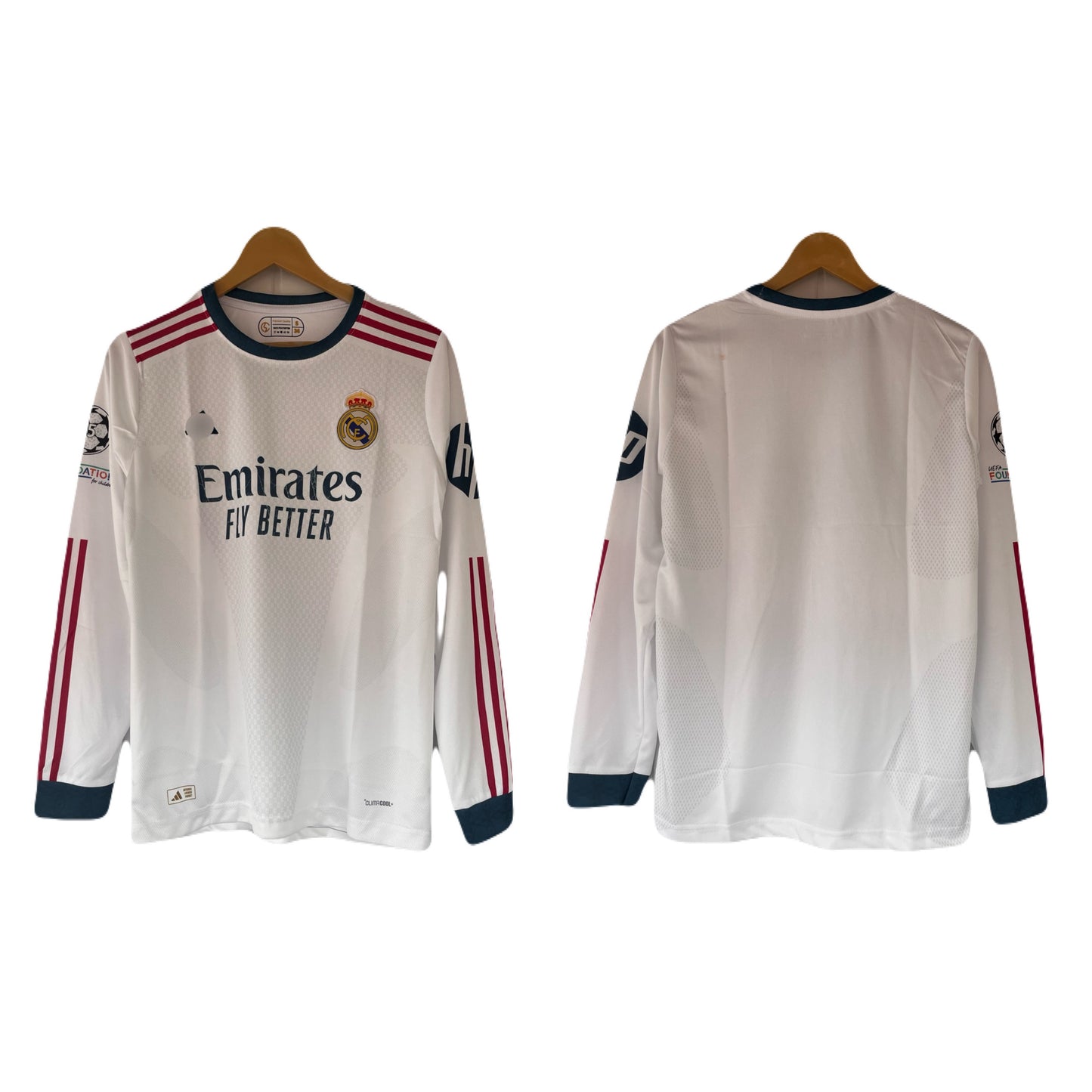 Real madrid new seasons home kit plain back full sleeve embroidery -P2291