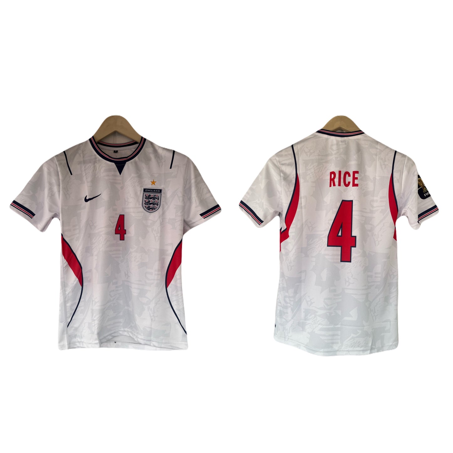 England 2026 World Cup Home Rice Half Sleeve Embroidery Jersey -P1679