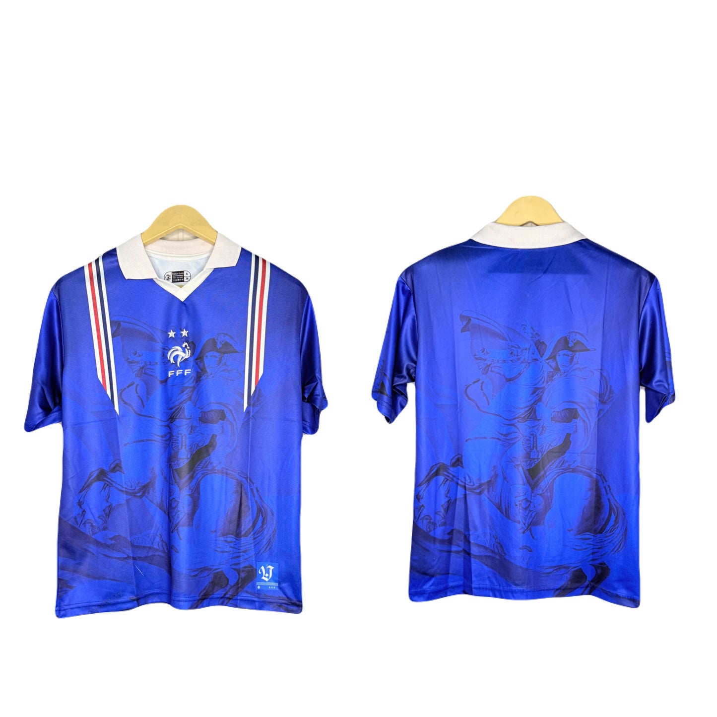 France 1996 Home Kit Back Plain Five Sleeve - P1205