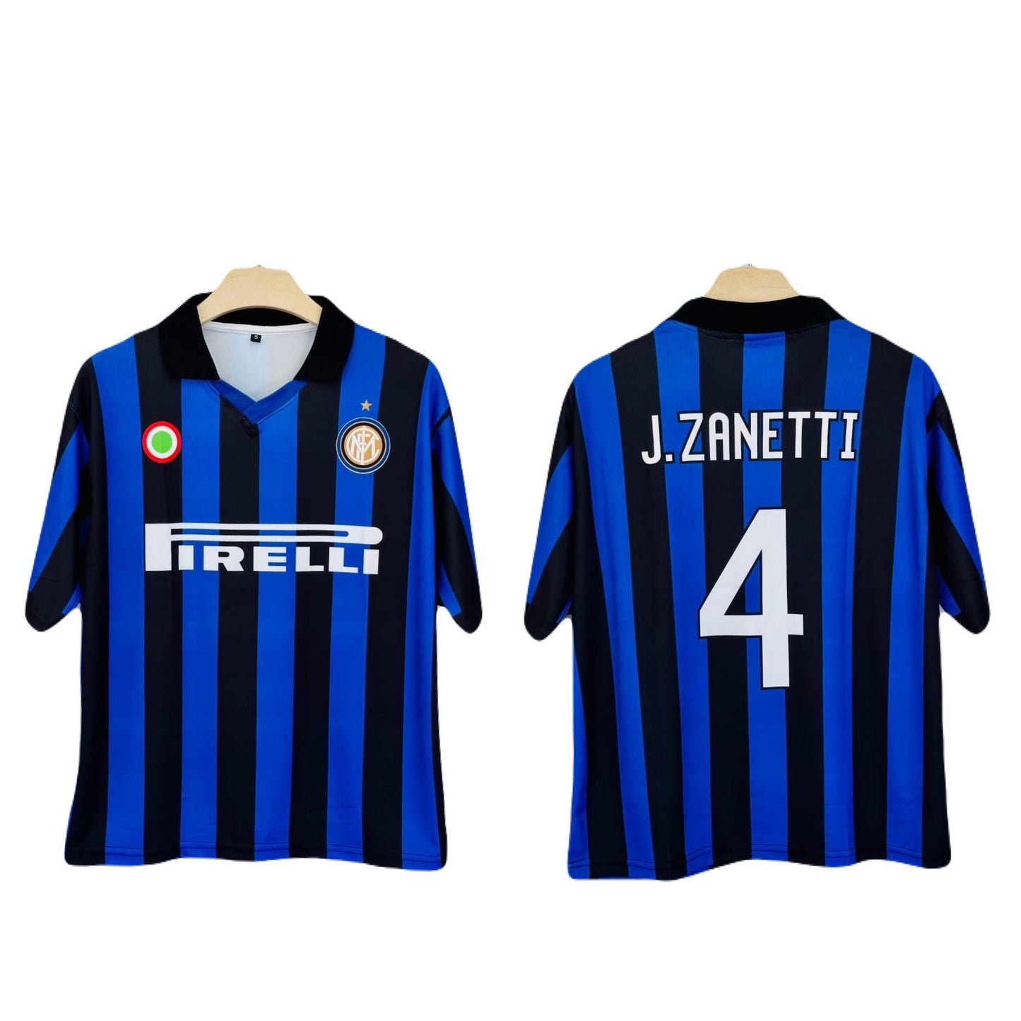 Inter milan 1997-98 Home Five Sleeve Collar P137 - bmg store