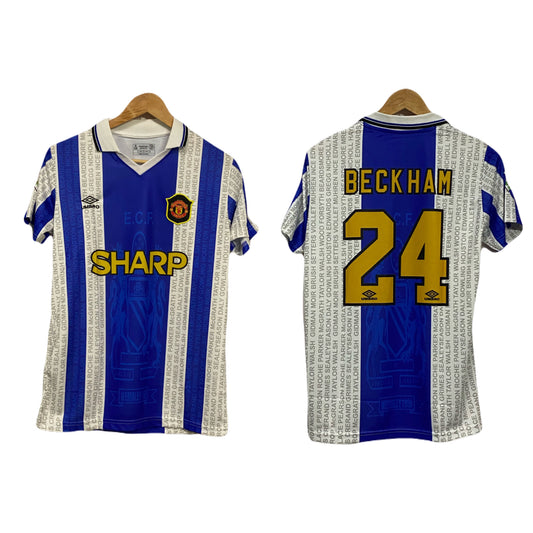 Manchester United 1994-96 Third kit Backham Half sleeve P809