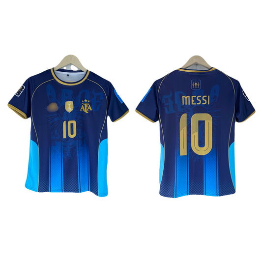 Messi Argentina 2014 Away special Edition Half Sleeve Embroidery -