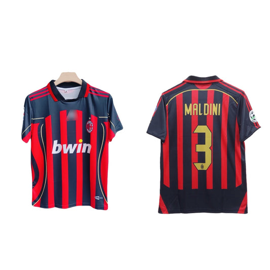 Ac milan 2006/07 home jersey Collar  maldini type - P711 bmg store