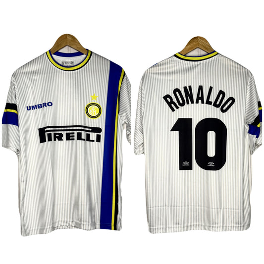 Inter Milan 1997-98 Home Kit Ronaldo Five Sleeve - P716