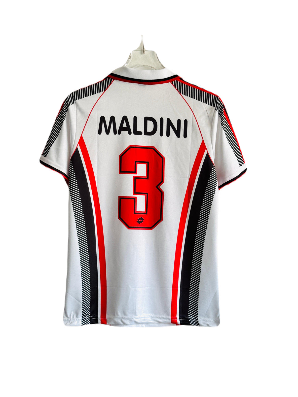 Maldini ac milan 2004 Away collar half sleeve jersey -