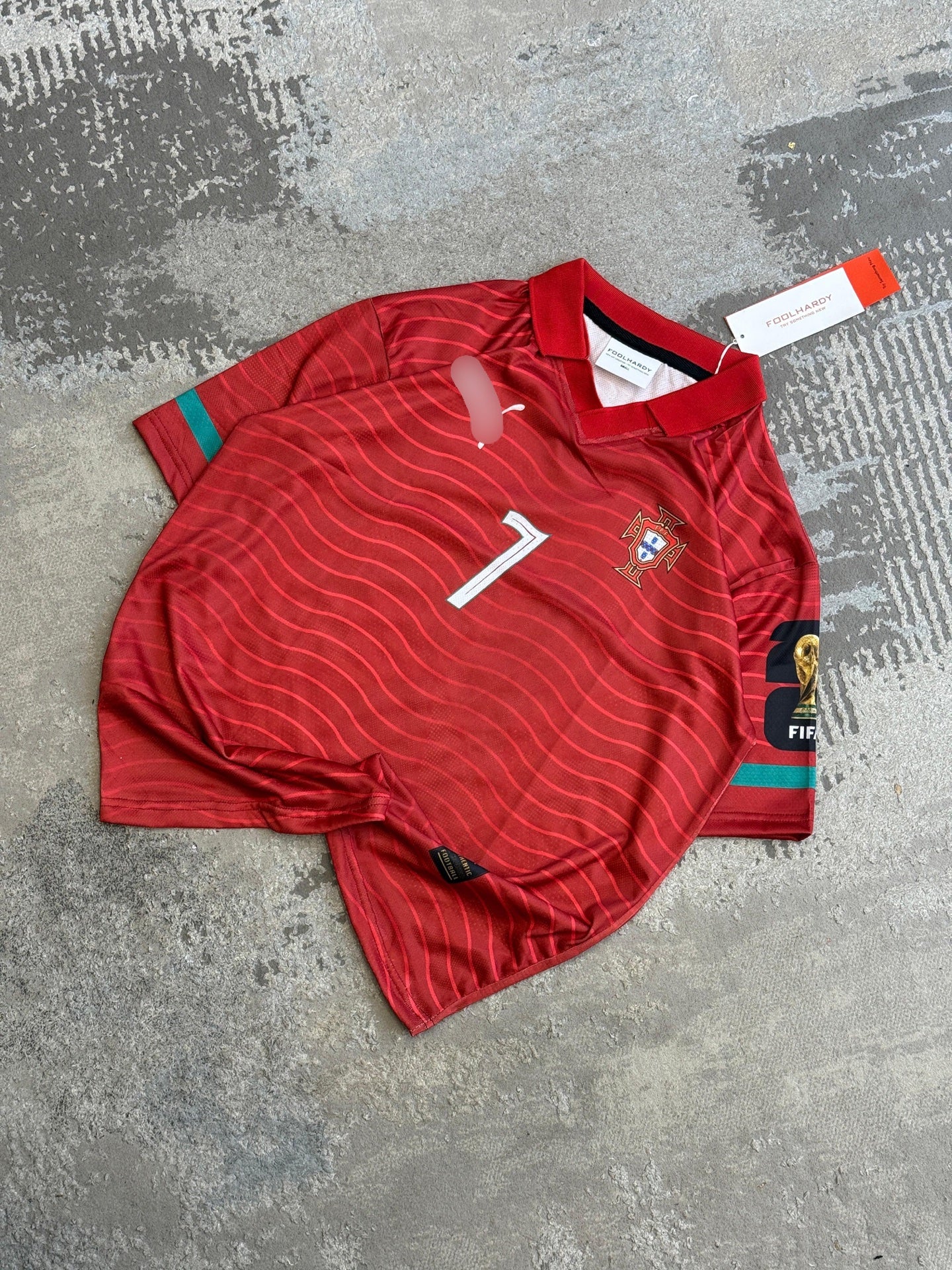 Ronaldo Portugal 2026 Home World Cup  Premium Quality Collar Five Sleeve Sublimation -