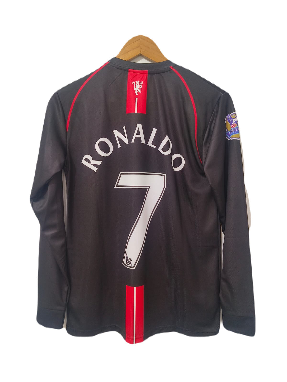 Ronaldo Manchester united 2008 black embroidery full sleeve P134 - bmg store