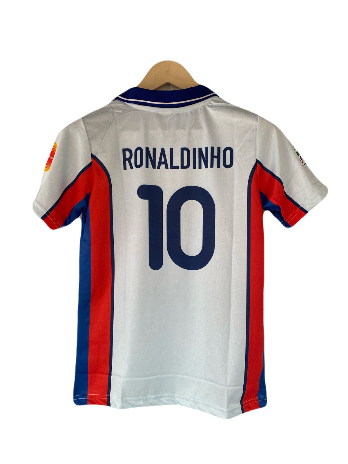 Ronaldinho Barcelona half sleeve collar sublimation jersey - P2218