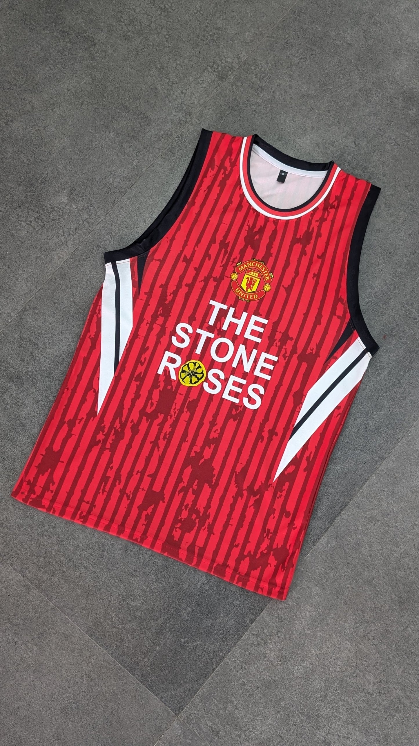Beckham Manchester United home  sleevless bibs sublimation -