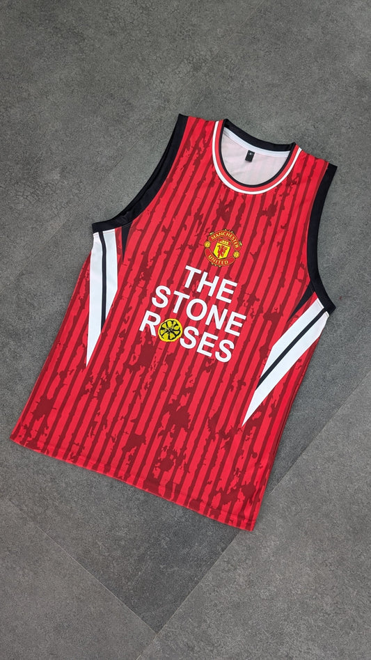 Beckham Manchester United home  sleevless bibs sublimation -