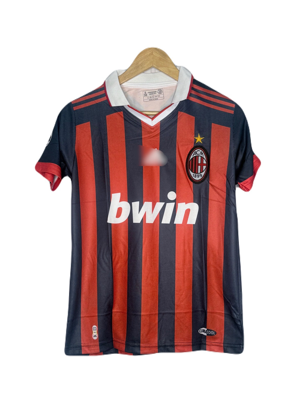 Ac Milan 2008 Home Kit Ronaldinho Half Sleeve - P450 bmg store