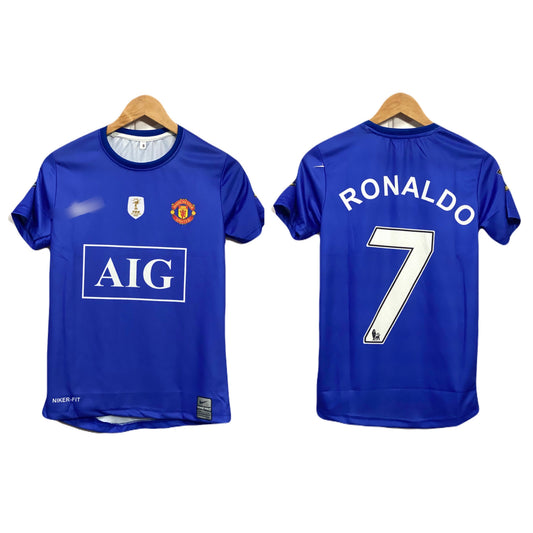 Best Retro jersey 2022 Manchester United P628 Third kit Ronaldo Half sleeve