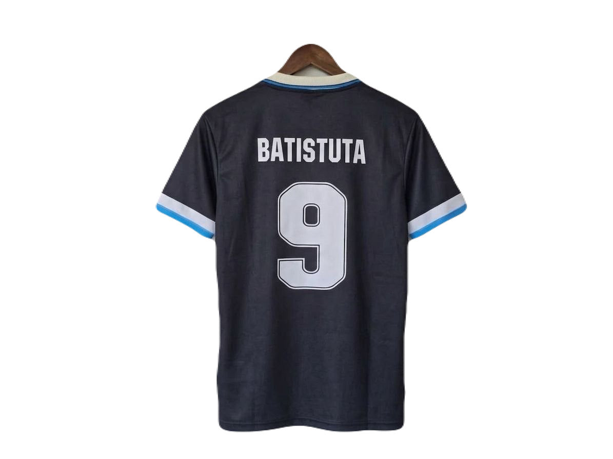 Argentina Away 2000-2001 batistuta  Retro kit Half Sleeve Collar Embroidery - P1513