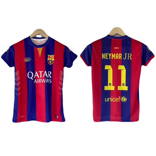 Neymar Barcelona 2014/15 home Kit Half Sleeve sublimation - P2159