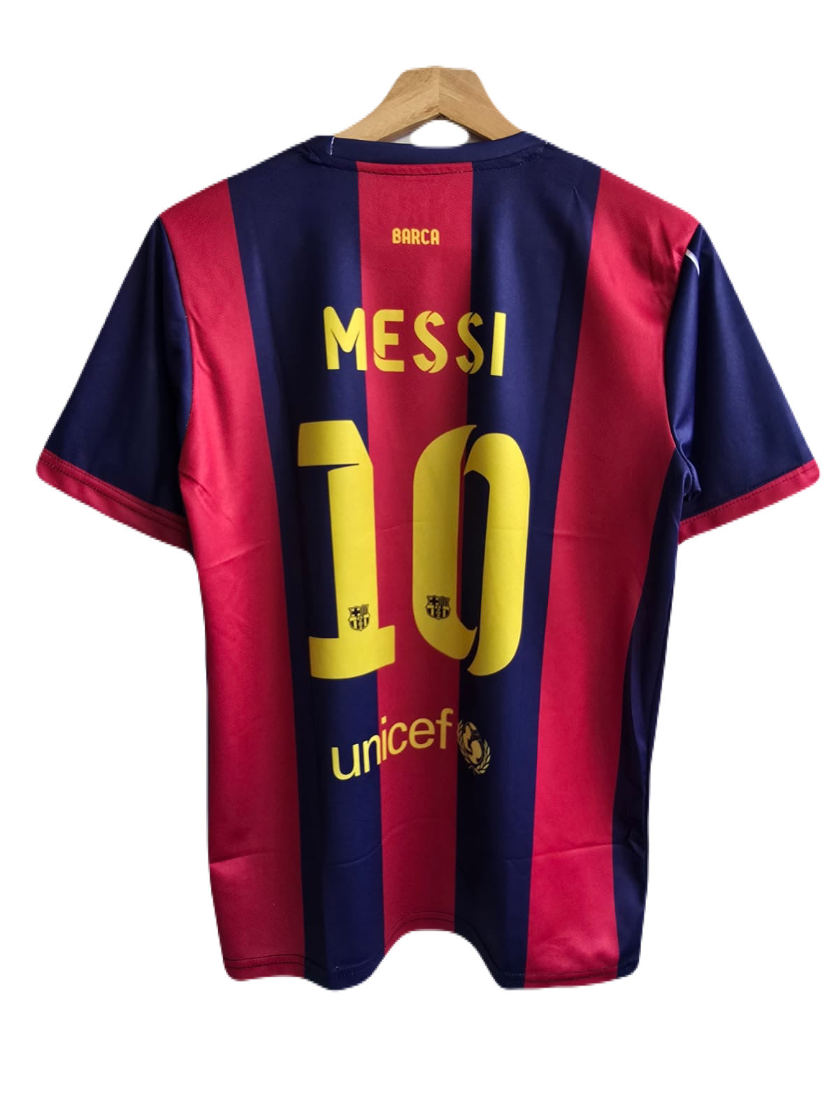Messi 2015 Barcelona home jersey embroidery  - P1035 ms retro store