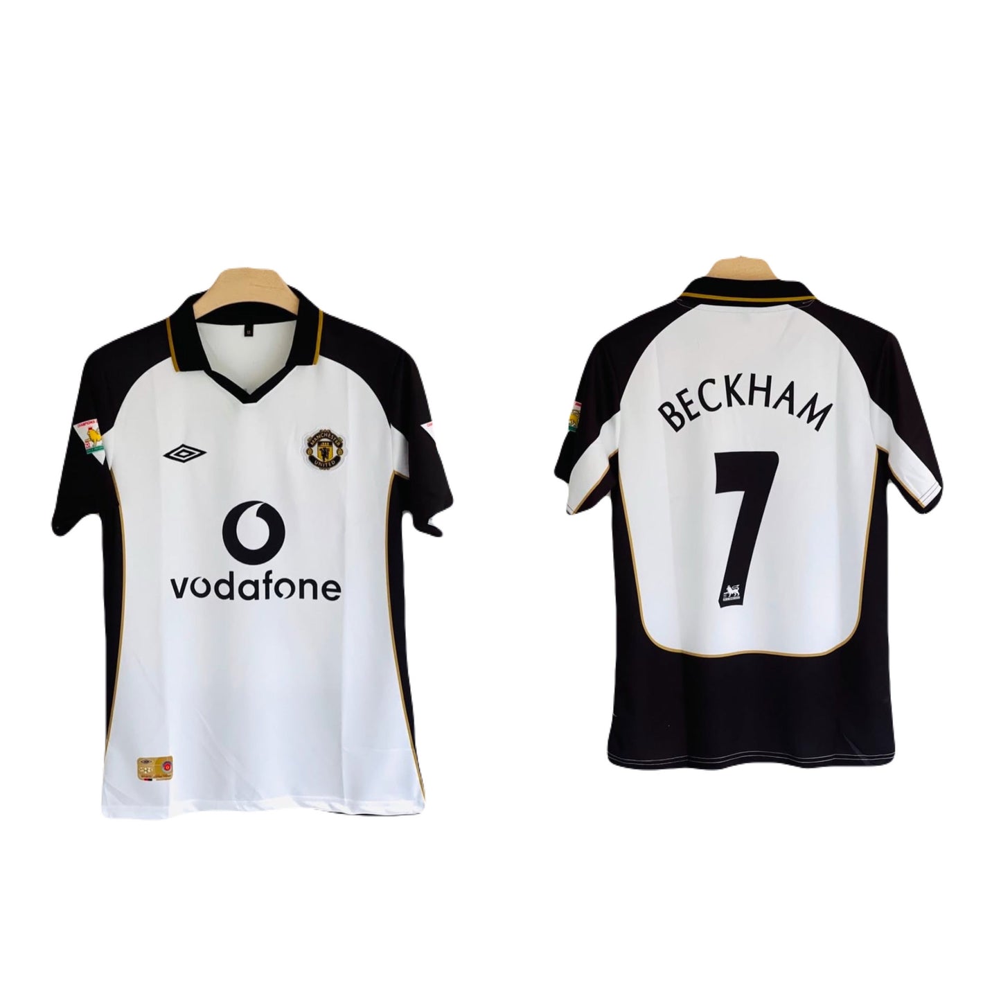 Best retro jersey United Beckham 2001/02 Half sleeve - P705 bmg store
