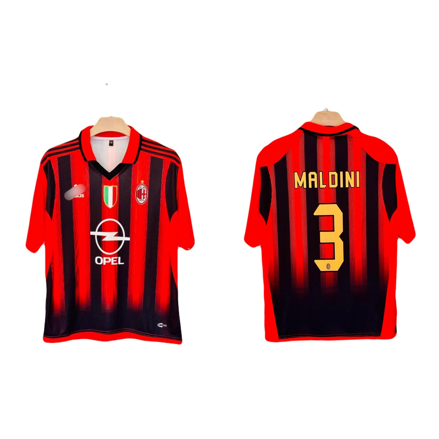 Maldini Ac milan 2006 home COLLAR FIVE SLEEVE JERSEY -