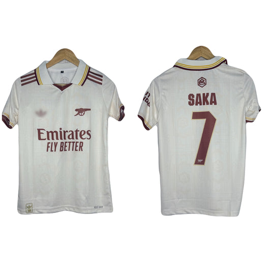 Arsenal 2025-26 Third Kit Saka Half Sleeve - bmg store