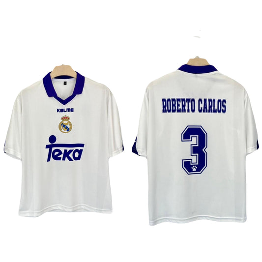 Real Madrid 1997-98 Home kit R. Carlos Five sleeve - P817 bmg store