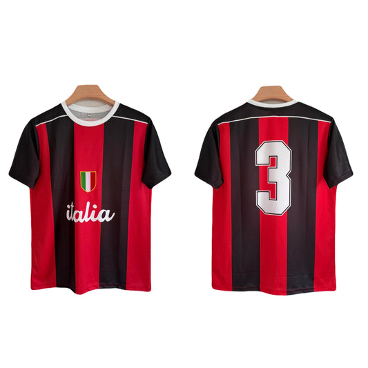 Ac milan Vintage style Italia Half Sleeve Embroidery Jersey- P1571