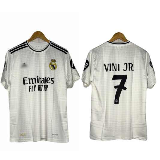 Real Madrid 2024-25 Home Kit Vini Jr Half sleeve - P614