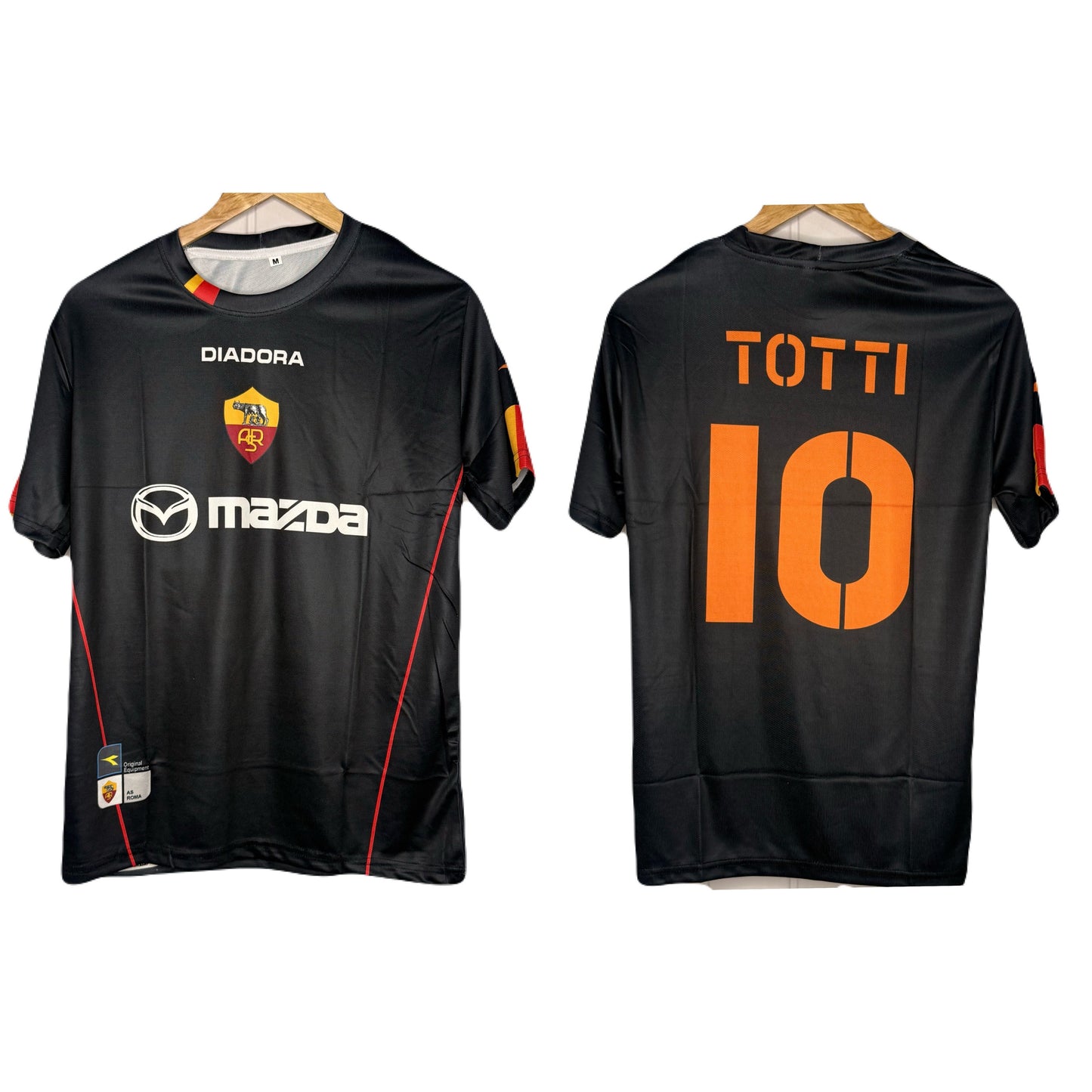 As Roma  Totti 2002-03 diadora Home Jersey Half Sleeve - P959 bmg store