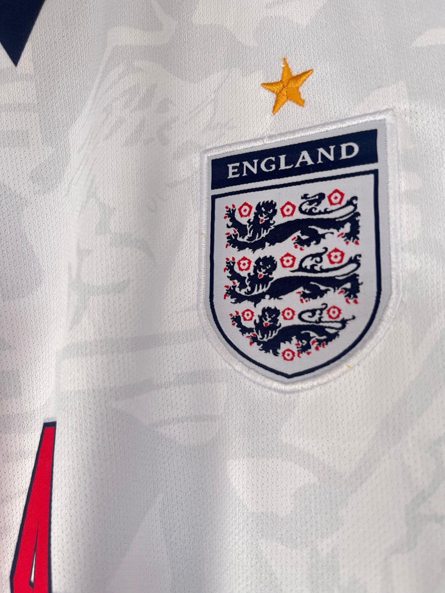 England 2026 World Cup Home Rice Half Sleeve Embroidery Jersey -P1679