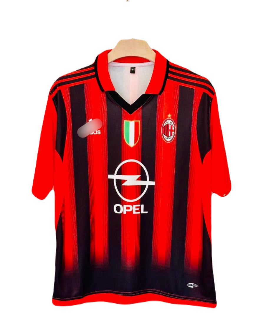 Maldini Ac milan 2006 home COLLAR FIVE SLEEVE JERSEY -