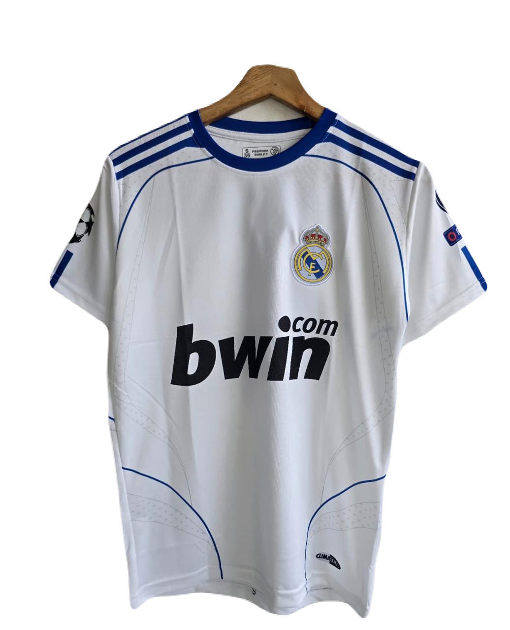 Real madrid 2007/08 sergio ramos home jersey - P808 bmg store