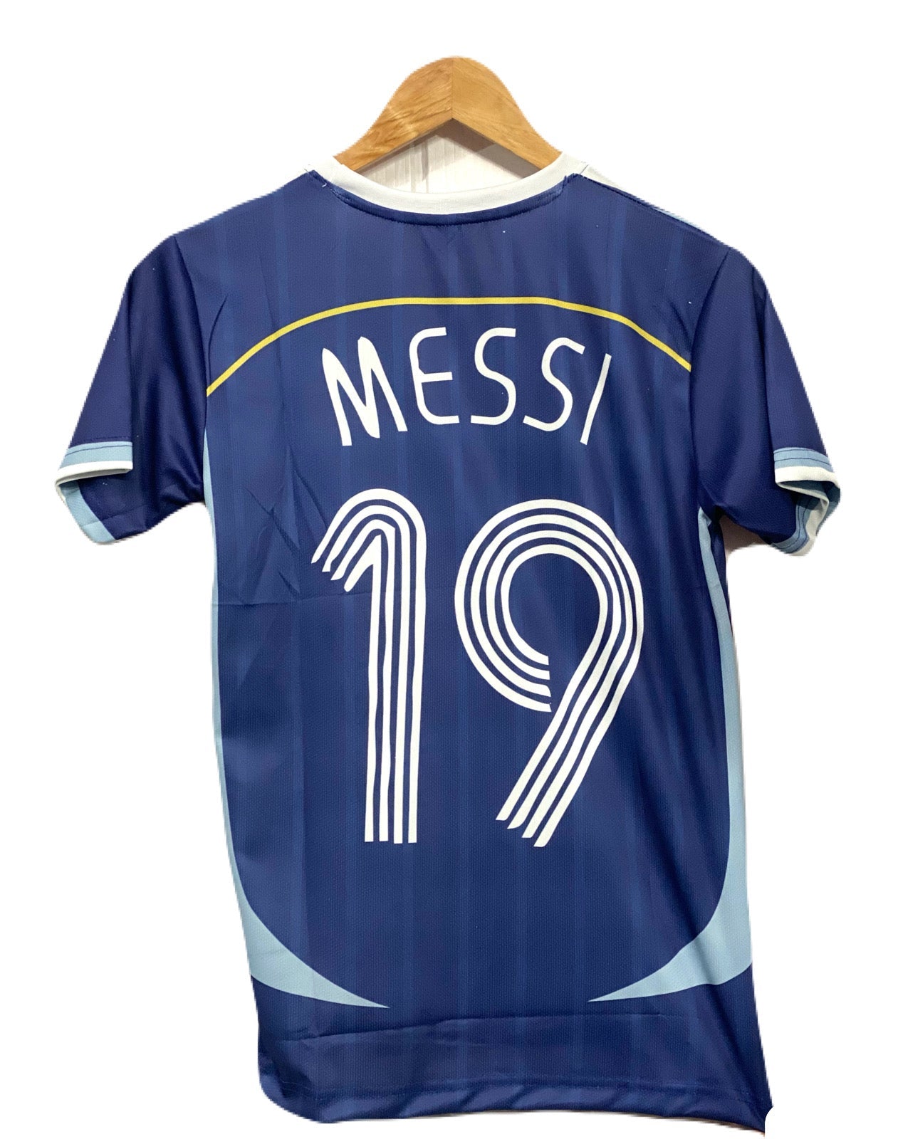 Best retro jersey Argentina 2006 away kit worldcup edition leo messi 19  Half sleeve  -bmg store